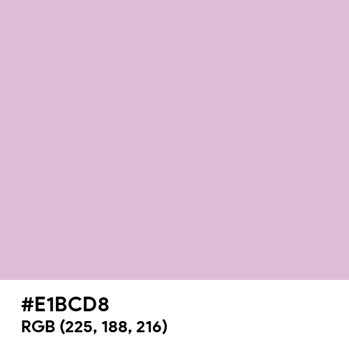 Designer Pink (Hex code: E1BCD8) Thumbnail