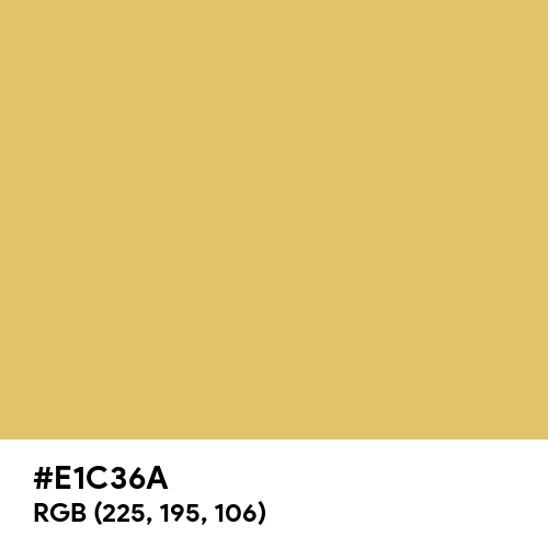 Camel Yellow (Hex code: E1C36A) Thumbnail