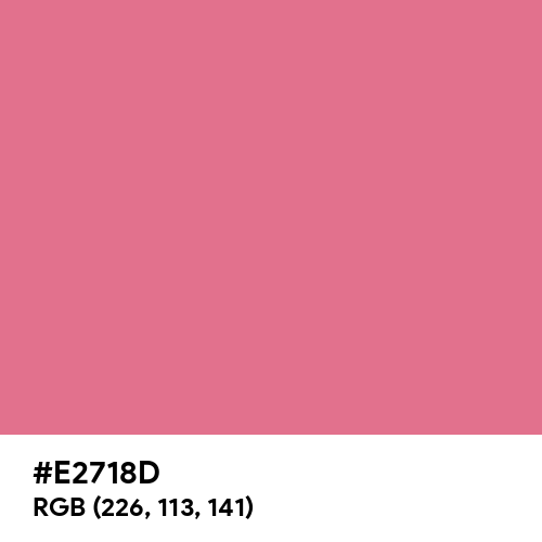 Red Pink (Hex code: E2718D) Thumbnail