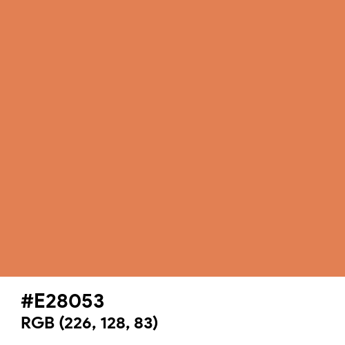 Autumn Shimmer (Hex code: E28053) Thumbnail