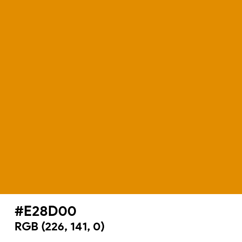 Chrome Yellow (RAL) (Hex code: E28D00) Thumbnail