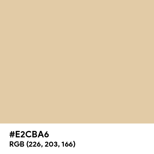 Desert Sand (Hex code: E2CBA6) Thumbnail