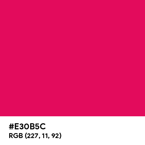 Raspberry (Hex code: E30B5C) Thumbnail
