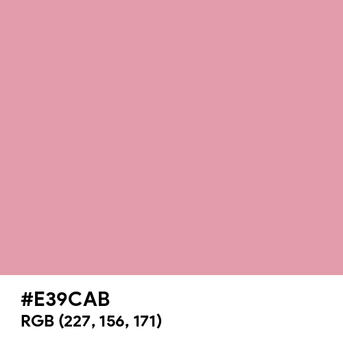 Medium Pink (Hex code: E39CAB) Thumbnail