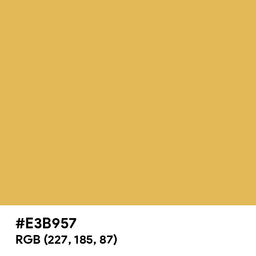 Gold Feather (Hex code: E3B957) Thumbnail
