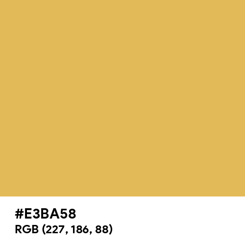 Golded Cape (Hex code: E3BA58) Thumbnail