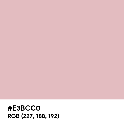 Cameo Pink (Hex code: E3BCC0) Thumbnail