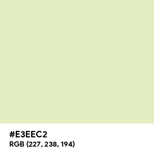 Pale Spring Bud (Hex code: E3EEC2) Thumbnail