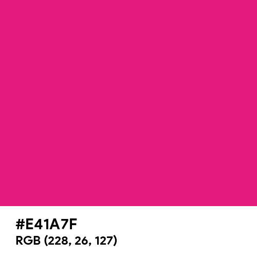 Bold Pink (Hex code: E41A7F) Thumbnail