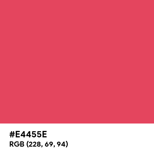 Paradise Pink (Hex code: E4455E) Thumbnail