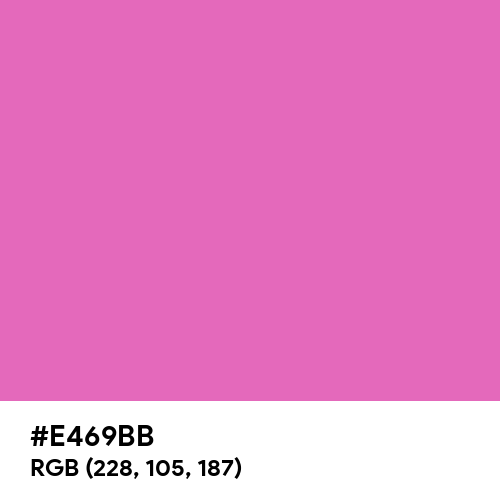 Valentine Pink (Hex code: E469BB) Thumbnail