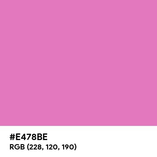 French Rose (Hex code: E478BE) Thumbnail