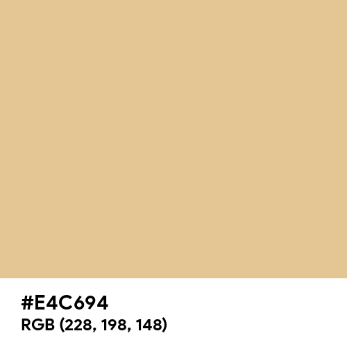 Gold (Crayola) (Hex code: E4C694) Thumbnail
