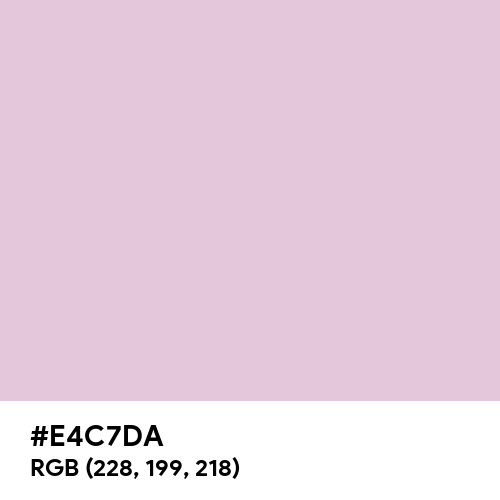 Queen Pink (Hex code: E4C7DA) Thumbnail