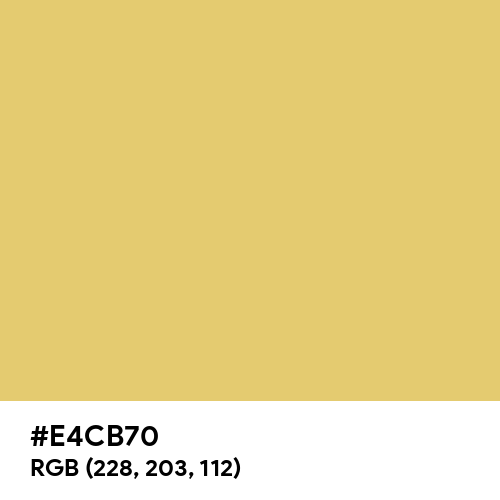 Arylide Yellow (Hex code: E4CB70) Thumbnail