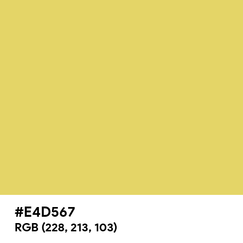 Country Yellow (Hex code: E4D567) Thumbnail
