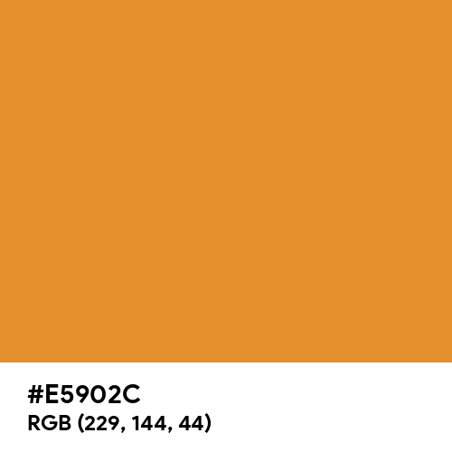 Orange Grove (Hex code: E5902C) Thumbnail