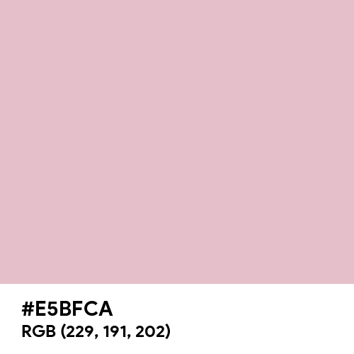 Soap Pink (Hex code: E5BFCA) Thumbnail