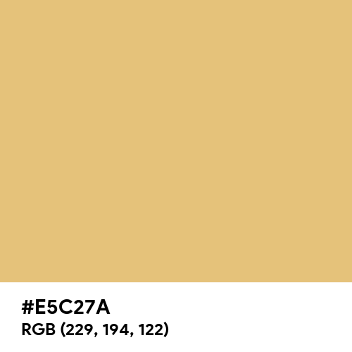 Gold (Crayola) (Hex code: E5C27A) Thumbnail