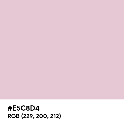 Queen Pink (Hex code: E5C8D4) Thumbnail