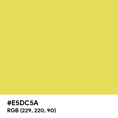 Arylide Yellow (Hex code: E5DC5A) Thumbnail