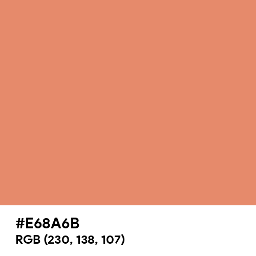 Middle Red (Hex code: E68A6B) Thumbnail