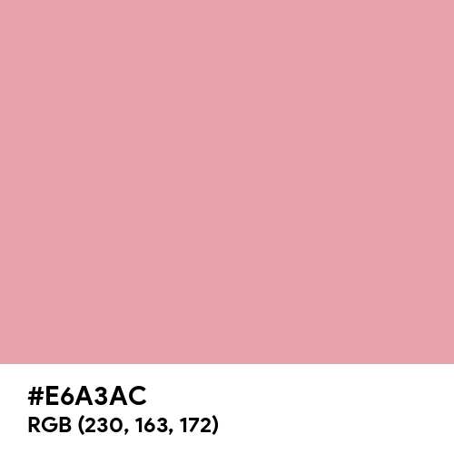 Pastel Pink (Hex code: E6A3AC) Thumbnail