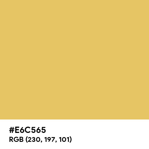 Arylide Yellow (Hex code: E6C565) Thumbnail