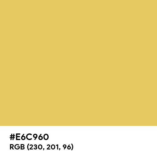 Arylide Yellow (Hex code: E6C960) Thumbnail