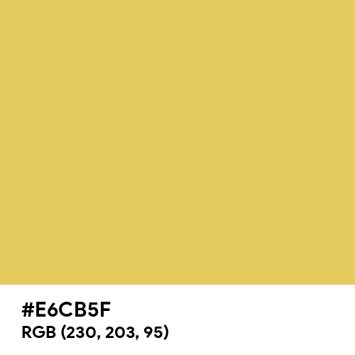 Sunset Yellow (Hex code: E6CB5F) Thumbnail