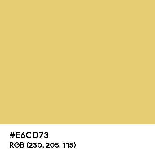 Arylide Yellow (Hex code: E6CD73) Thumbnail