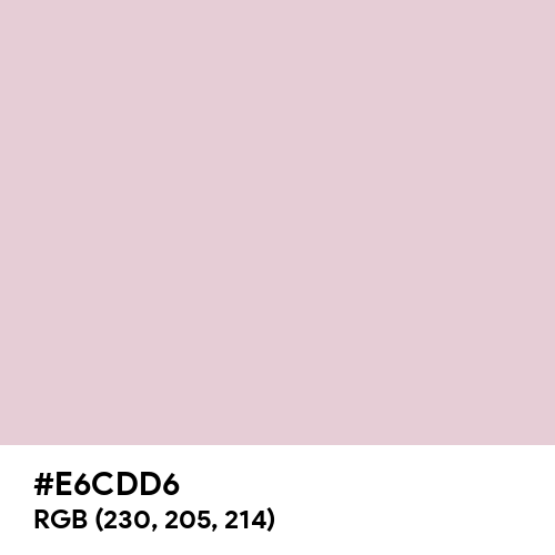 Queen Pink (Hex code: E6CDD6) Thumbnail