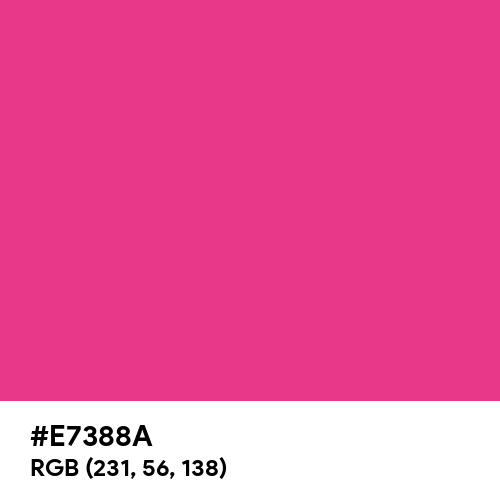 Intense Hot Pink (Hex code: E7388A) Thumbnail