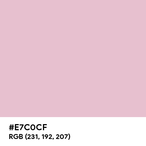 Cameo Pink (Hex code: E7C0CF) Thumbnail