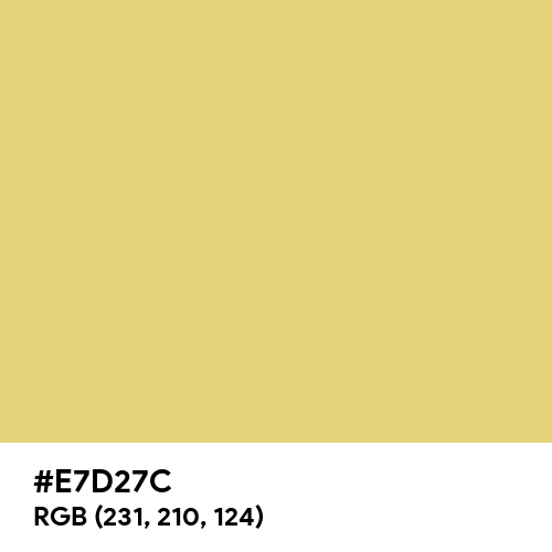 Pastel Gold (Hex code: E7D27C) Thumbnail