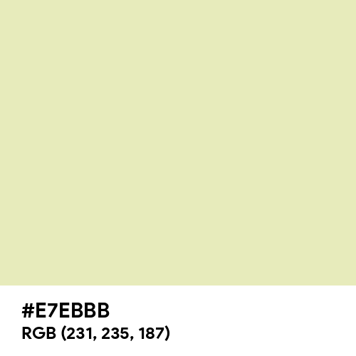 Pale Spring Bud (Hex code: E7EBBB) Thumbnail