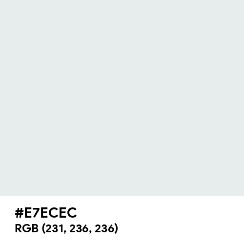 Bright Gray (Hex code: E7ECEC) Thumbnail