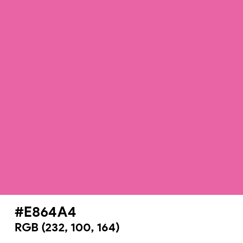 Pink Crush (Hex code: E864A4) Thumbnail