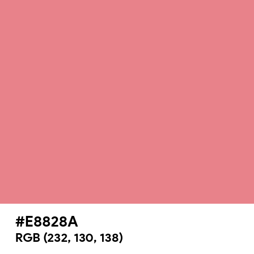 Reddish Pink (Hex code: E8828A) Thumbnail