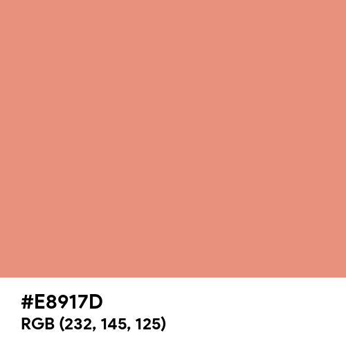 Apricot Red (Hex code: E8917D) Thumbnail