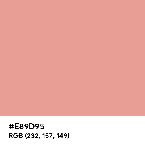 Ruddy Pink (Hex code: E89D95) Thumbnail