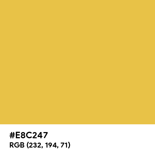 New Yellow (Hex code: E8C247) Thumbnail
