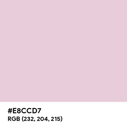 Queen Pink (Hex code: E8CCD7) Thumbnail