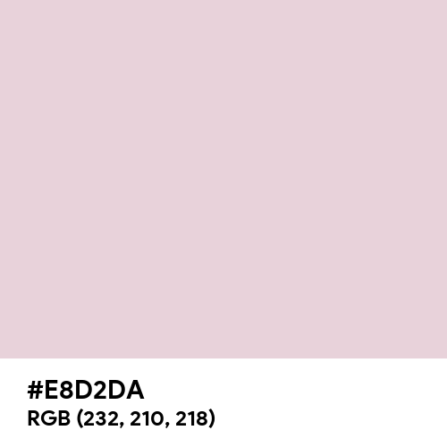 Queen Pink (Hex code: E8D2DA) Thumbnail