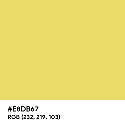 Arylide Yellow (Hex code: E8DB67) Thumbnail