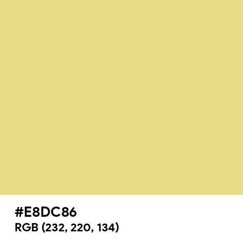 Yellow Stone (Hex code: E8DC86) Thumbnail