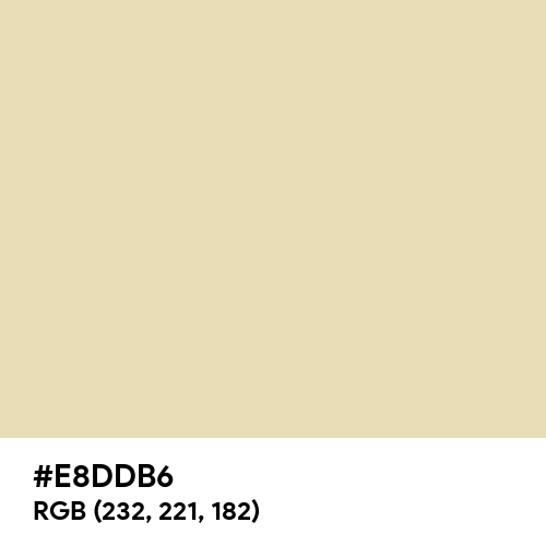 Cookies And Cream (Hex code: E8DDB6) Thumbnail