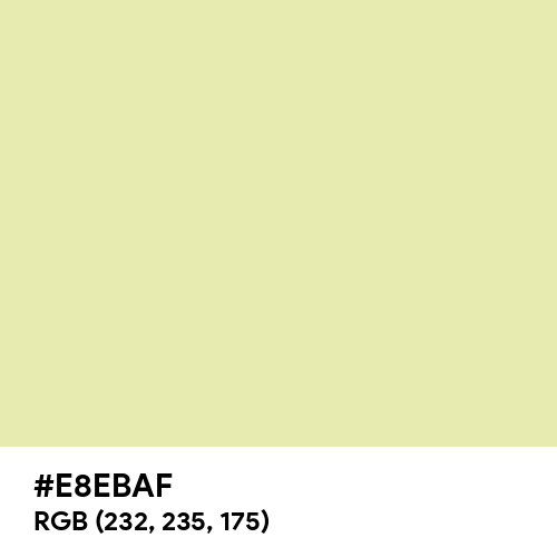 Acid Yellow (Hex code: E8EBAF) Thumbnail