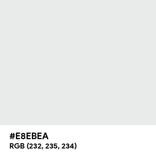 Bright Gray (Hex code: E8EBEA) Thumbnail