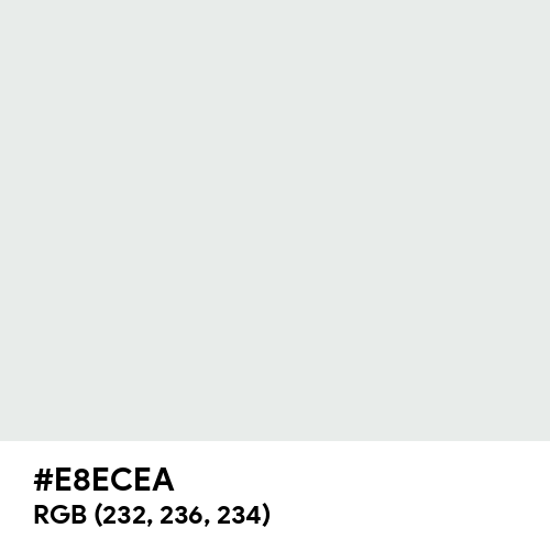 Bright Gray (Hex code: E8ECEA) Thumbnail